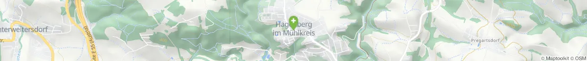 Kartendarstellung des Standorts für Apotheke Hagenberg in 4232 Hagenberg im Mühlkreis